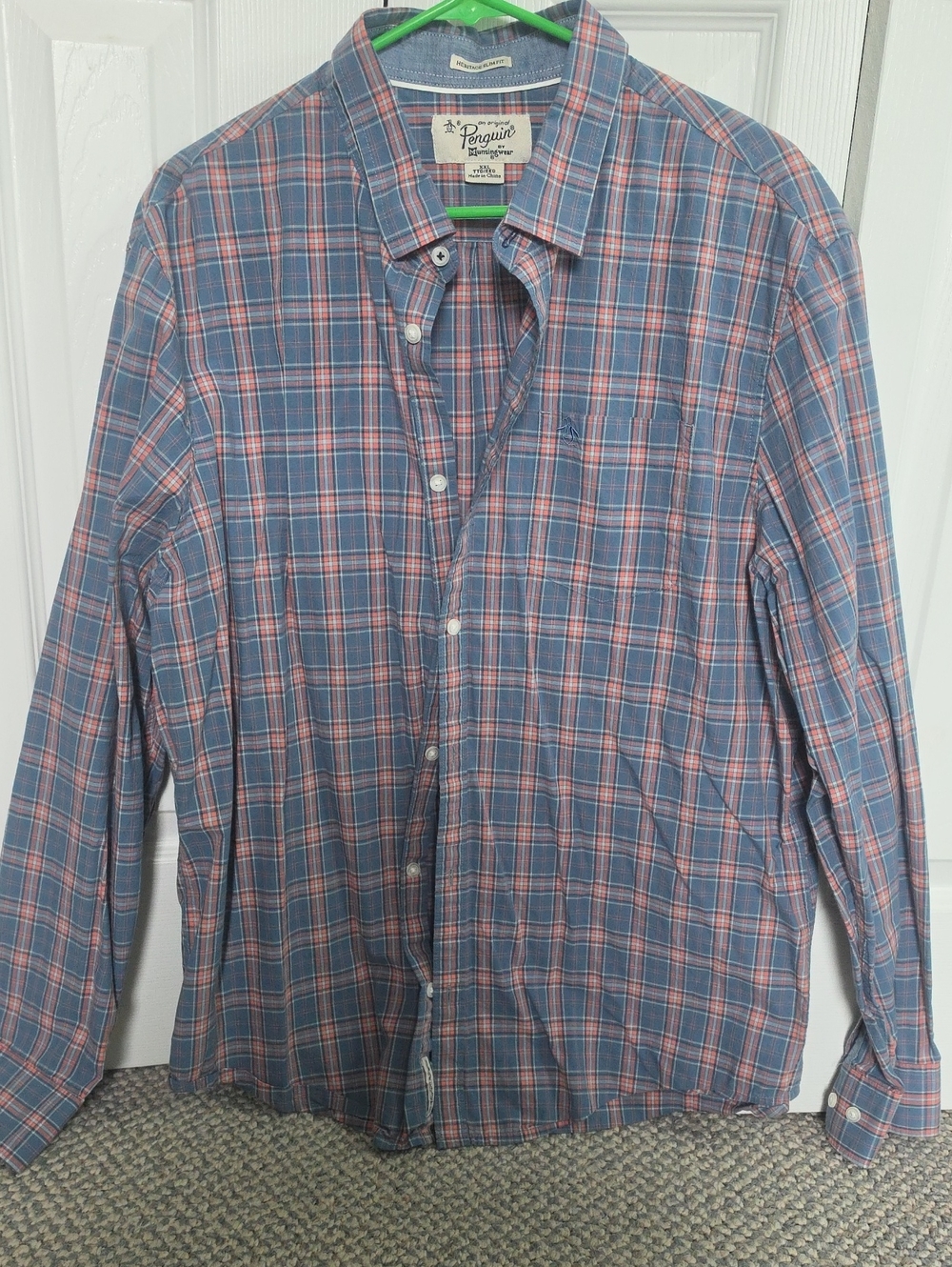 Original Penguin Men's Plaid Button-Down Shirt